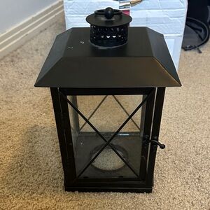 Sleek Black Lantern for Home Decor
